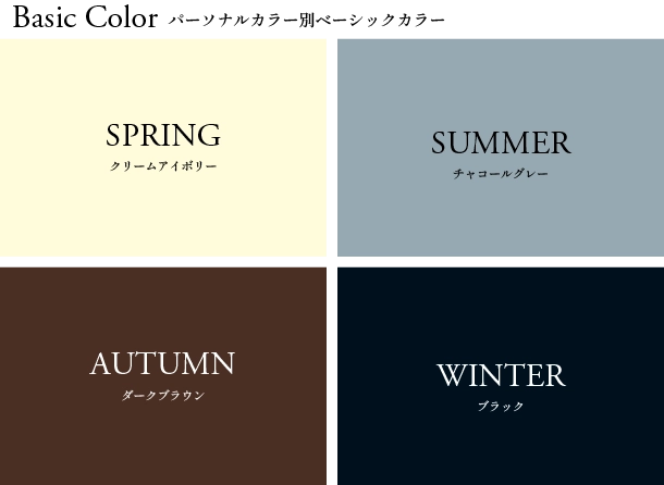 パーソナルカラー別ベーシックカラー