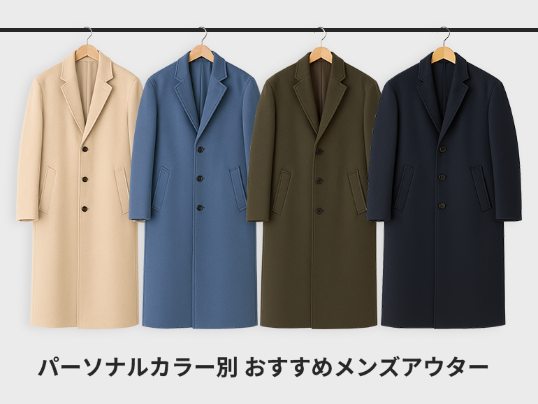 冬のアウター選びはパーソナルカラーにおまかせ！パーソナルカラー別おすすめメンズアウター
