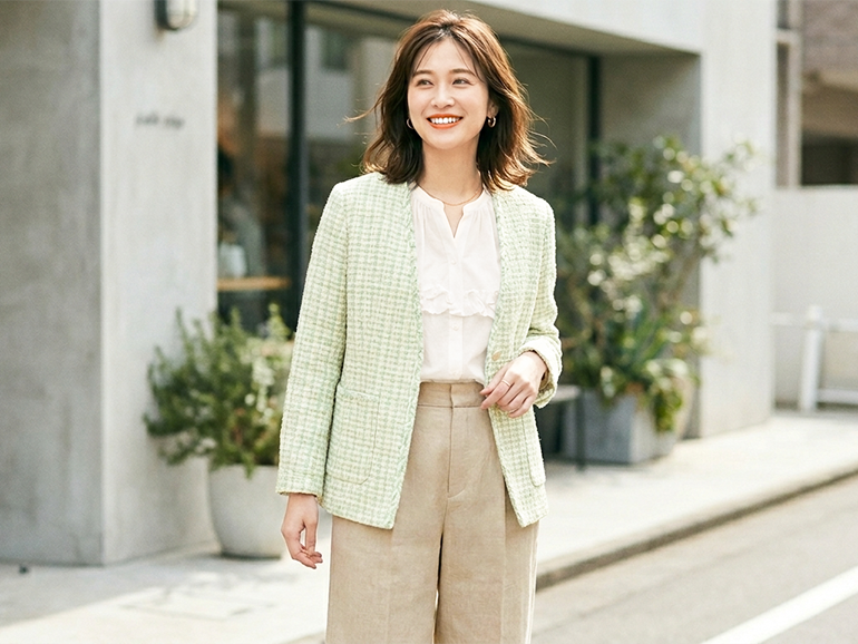 パーソナルカラーで春のジャケット選び