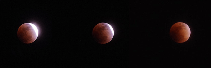 皆既月食(スーパーブルーブラッドムーン)