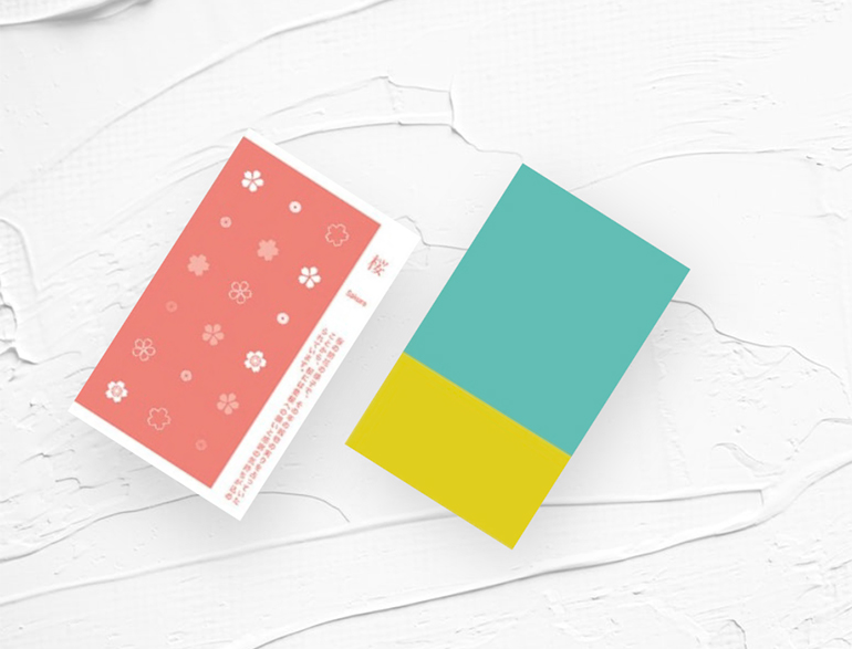 イエベ春に似合う名刺|パーソナルカラー・スプリングタイプ向け名刺